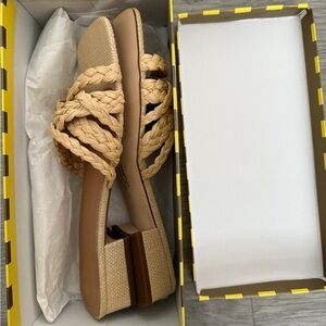 Braided Tan Women's Sandals by sam edelman NWT